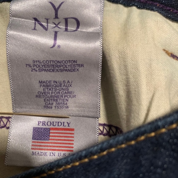 NYDJ Skinny High Waisted Dark Wash Jeans Size 8 - Picture 4 of 7